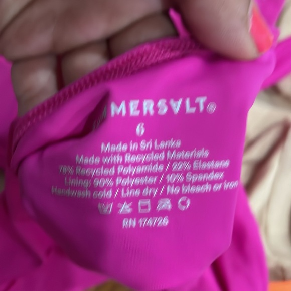 Pink + Orange Summersalt swimsuit - Picture 6 of 6